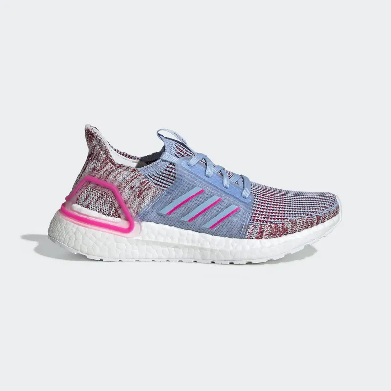 adidas Ultraboost 19 Glow Blue (GS) Glow Blue/Shock Pink/Active Maroon (EE6656)