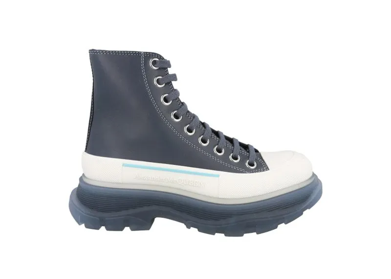 Alexander McQueen Tread Slick Boot Navy White (702041WHZ6D1137)