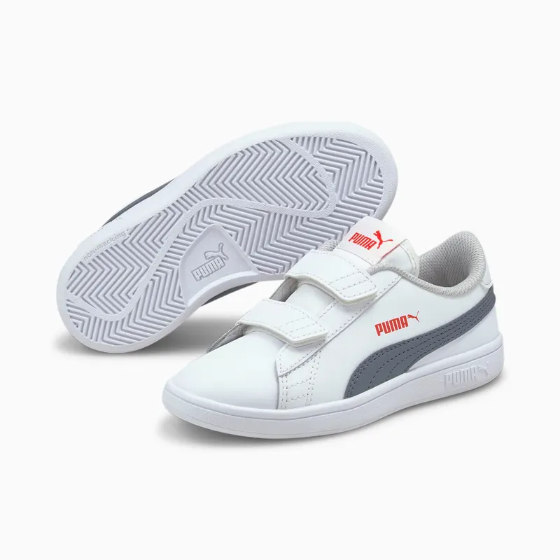 PUMA Smash V2 Kids’ White/Flint Stone (365173-25)