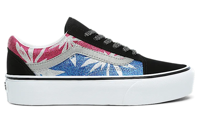 Vans Old Skool Platform ‘After Dark’ Summer Leaf/True White (VN0A3B3UTRC)