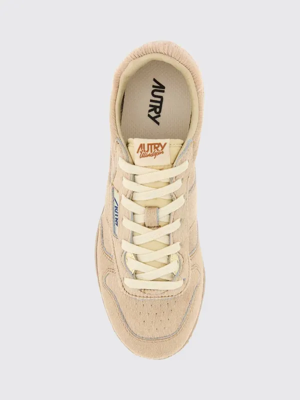 Autry Windspin Low-Top in Pony-Effect Leather Ivory (WSLWBN04)