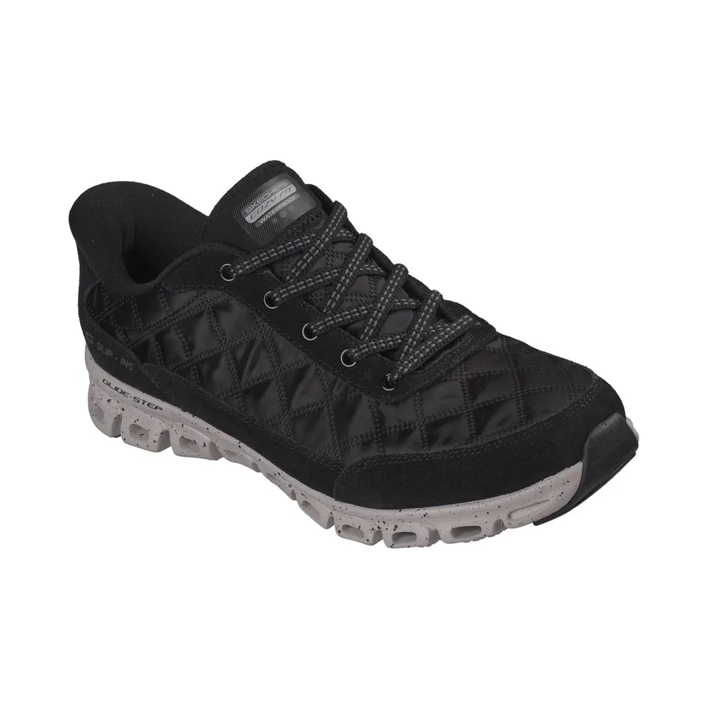 Skechers Slip-ins Waterproof: Glide-Step “Cozy Fit Cascada Slip-On Sneaker Black” (104820BLK)