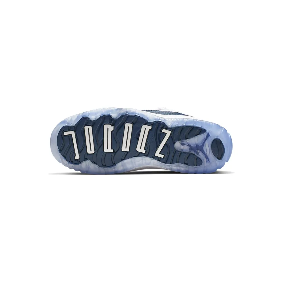 Jordan 11 Retro Low Snake Navy 2019 (PS) White/Black-Navy (CD6848-102)