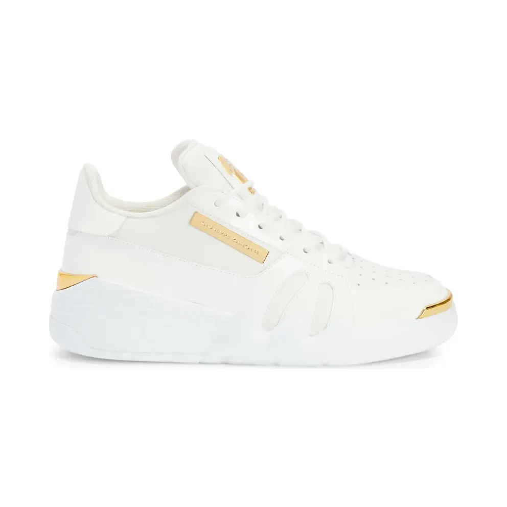 Giuseppe Zanotti Talon mit Kontrasteinsätzen – White (RS40001001)
