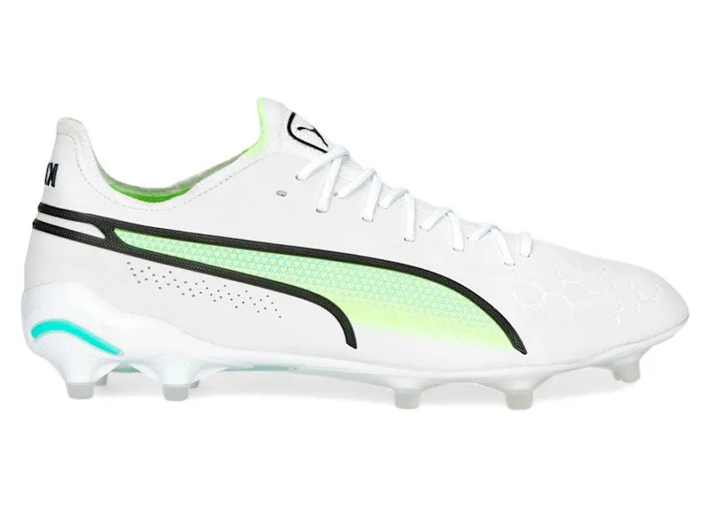 Puma King Ultimate FG/AG White Electric Peppermint (107097-03)