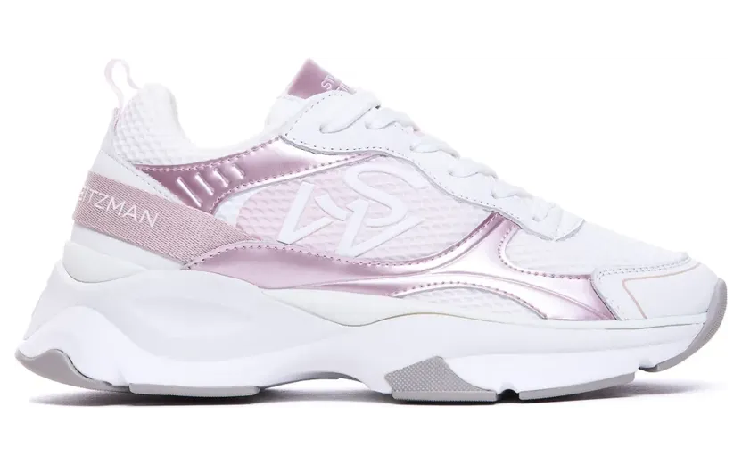 Stuart Weitzman mit Kontrasteinsätzen “White” (SK267SWTRAINERCFG)