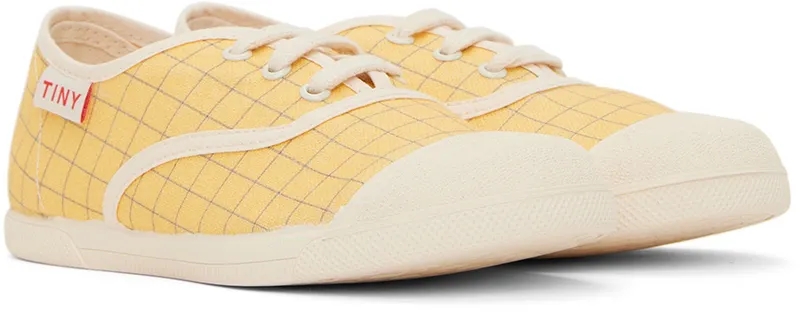 TINYCOTTONS Kids Yellow & Blue Grid (SS22-300)