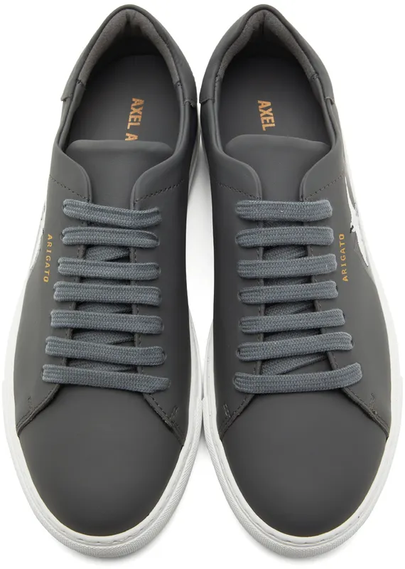 Axel Arigato Grey Clean 90 Tape Bee Bird Sneakers (28483)