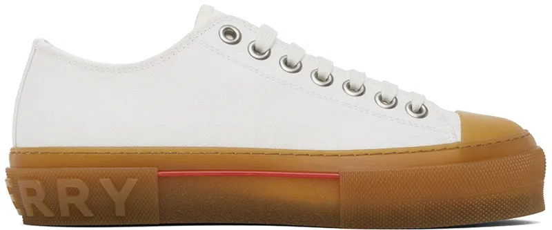Burberry White Logo Detail Low-Top (8052343)