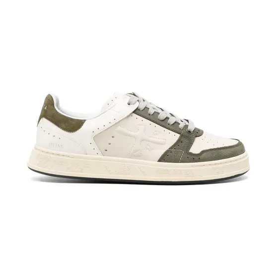 Premiata Sneakers met leren vlakken – Beige (QUINN7637)