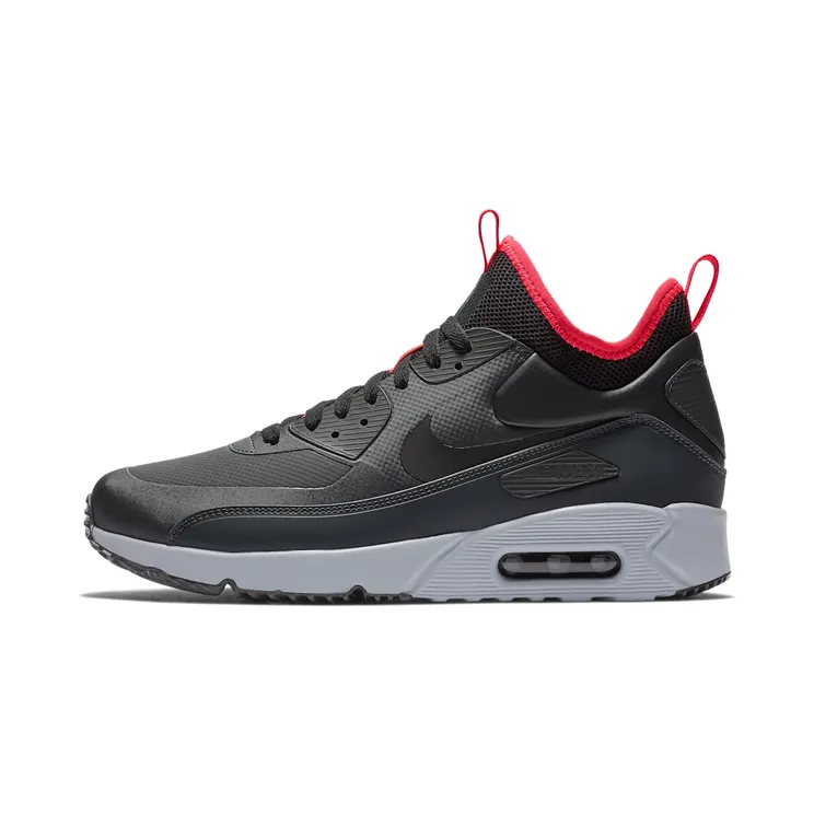 Nike Air Max 90 Ultra Mid “Anthracite / Solar Red / Black” (924458-003)