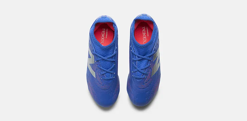 New Balance Tekela Team Low Laced FG V5 Blue Gemstone Energy Red Silver (SJT3FMP5)