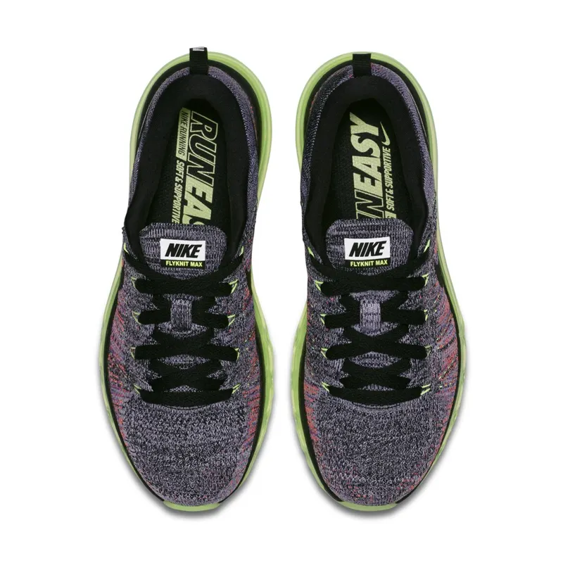 Nike Flyknit Max Ghost Green Multi-Color (W) White/Black-Ghost Green (620659-103)
