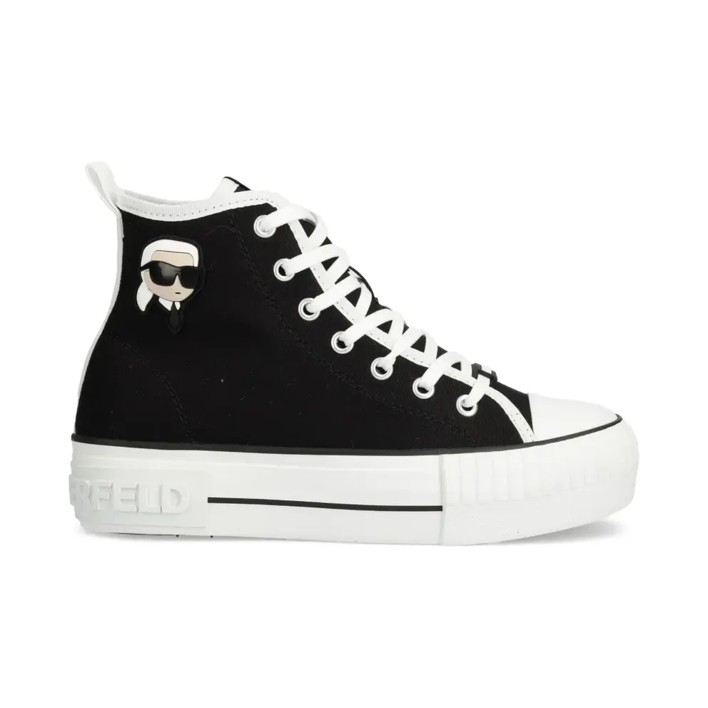 Karl Lagerfeld Ikon Kampus Max sneakers met logopatch – Schwarz (KL60444)