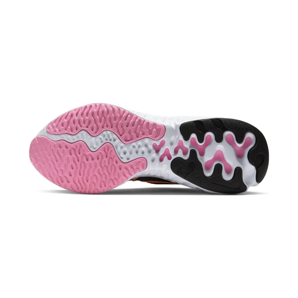 Nike Renew Run Black White Pink (W) Black/White Pink-Orange Pulse (CK6360-001)