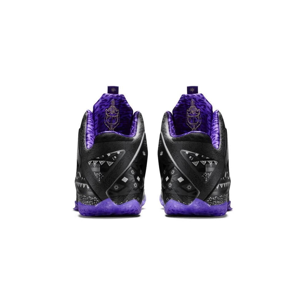 Nike LeBron 11 Black History Month Anthracite/Metallic Gold-Purple Venom (646702-001)