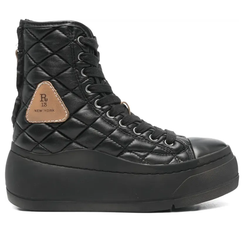 R13 Tall Kurt Sneakers – Schwarz (R13WS057S227X)