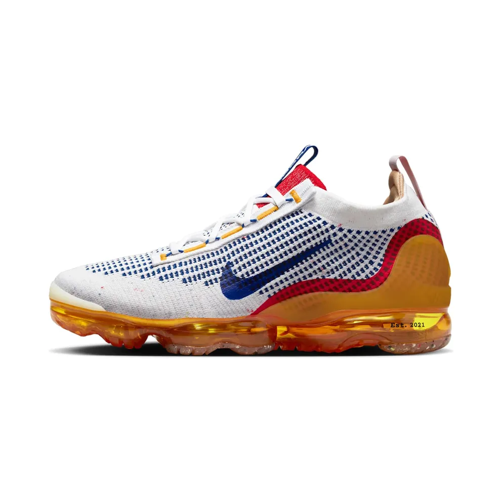 Nike Air Vapormax 2021 Pressure – “White / Yellow Ochre / University Red / Old Royal” (DQ8963-101)