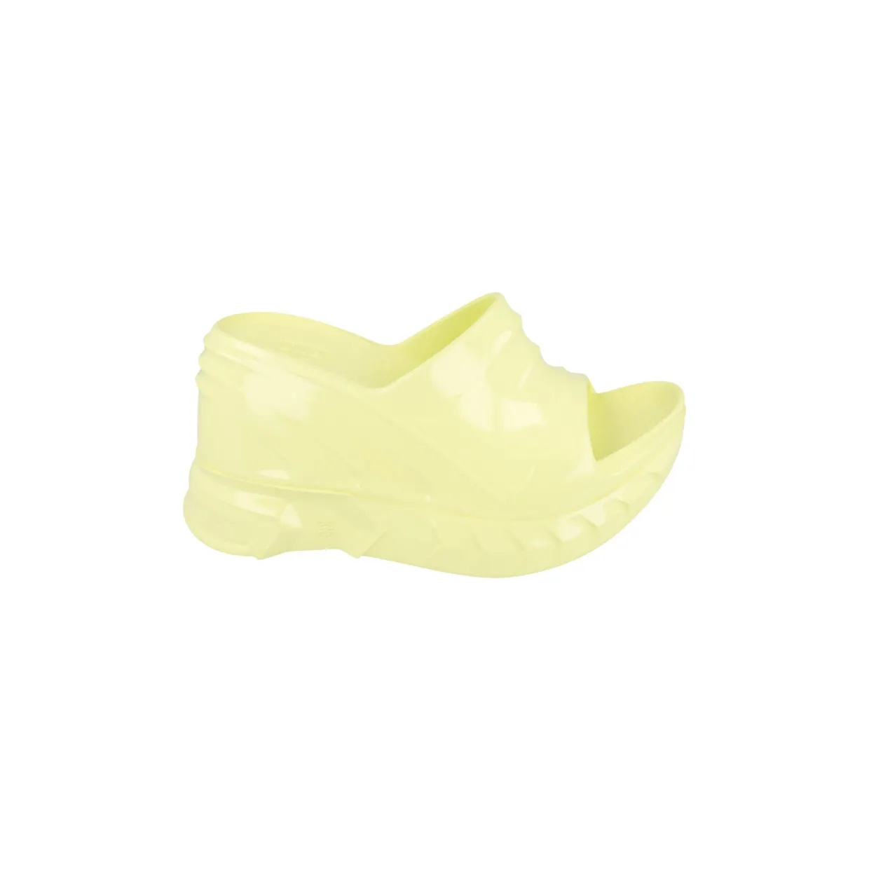 Givenchy Marshmallow Wedge Slides Pale Yellow (BE305B-E1N8-740)