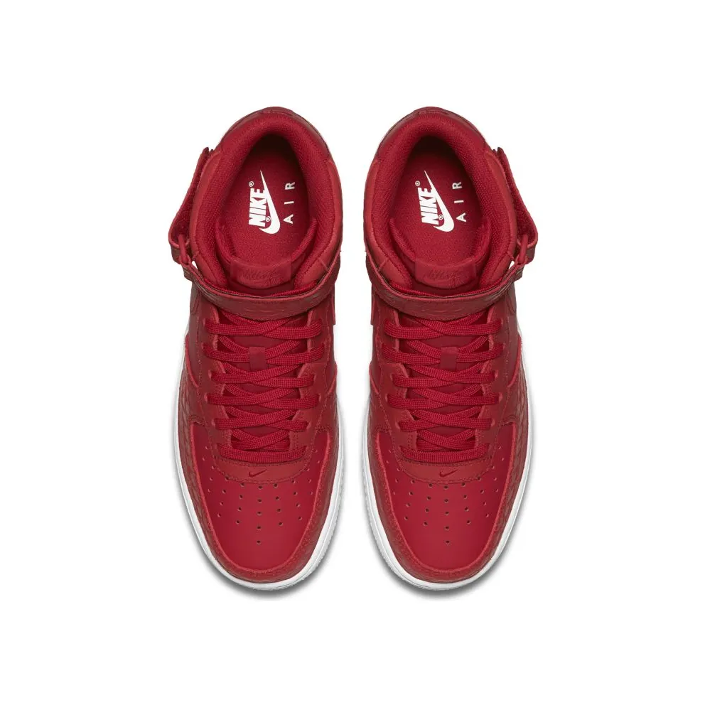 Nike Air Force 1 Mid Red Python Gym Red/White (804609-601)