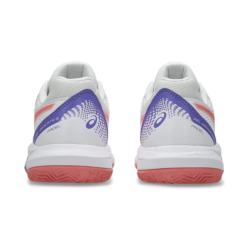 ASICS GEL-DEDICATE 8 PADEL “White / Guava” (1042A241-105)