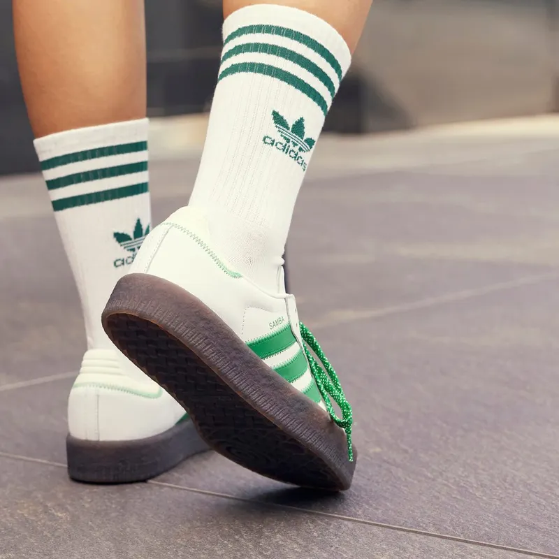 Adidas Sambae Cloud White / Green / Off White (IE9105)
