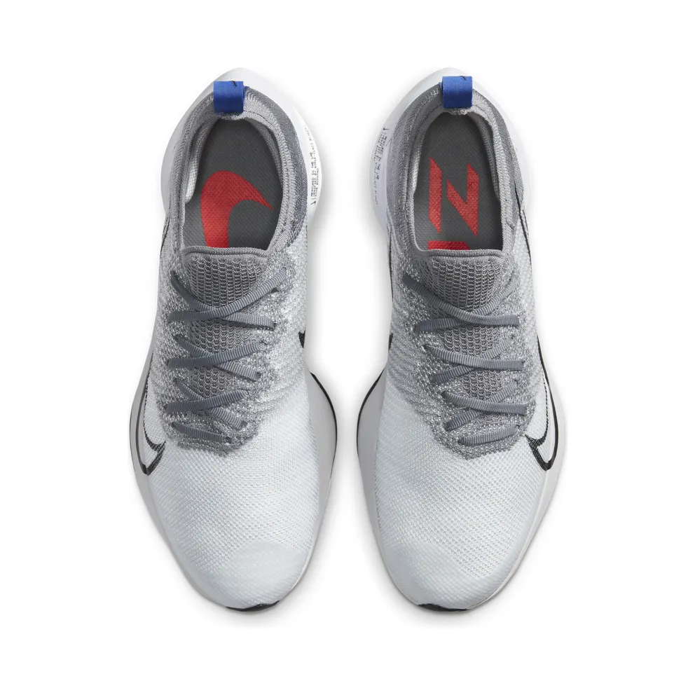 Nike Air Zoom Tempo Next% Particle Grey White Particle Grey/Pure Platinum-Bright Crimson-White (CI9923-002)