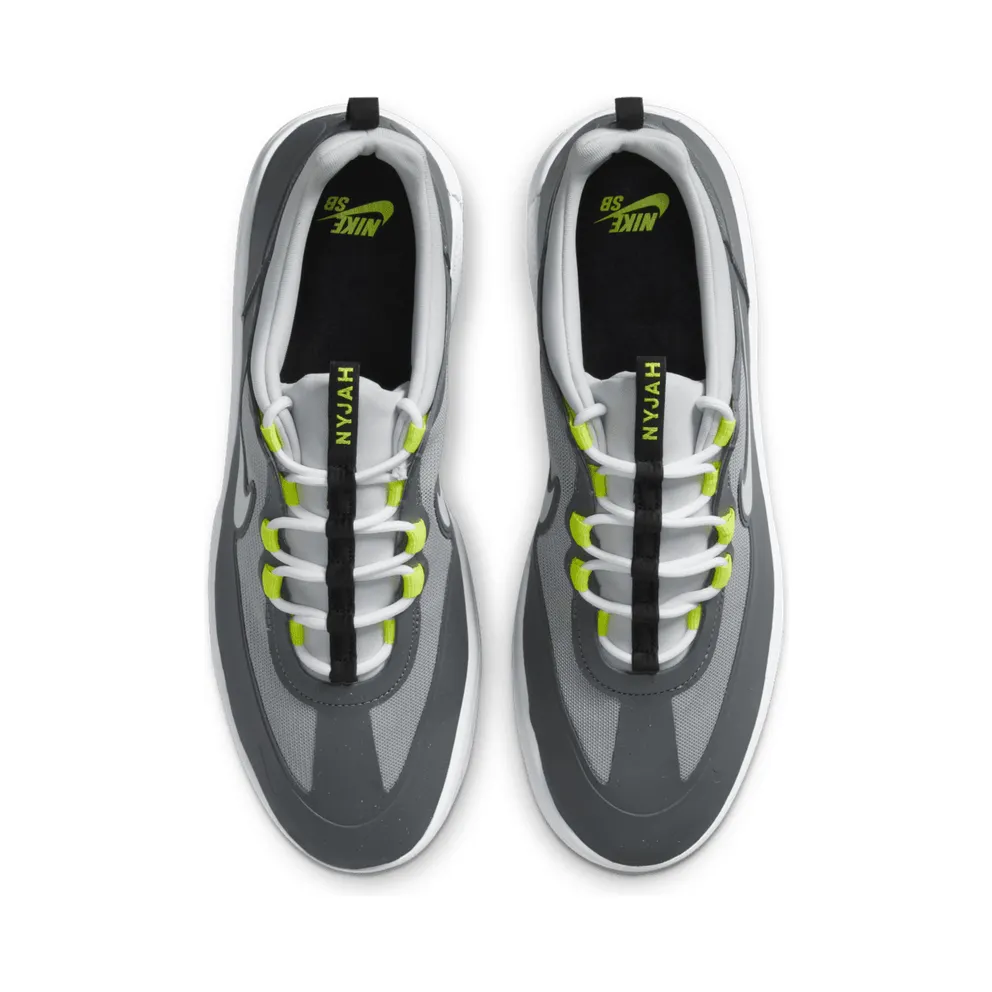 Nike SB Nyjah Free 2 Grey Neon Smoke Grey/Light Solar Flare Heather-Photon Dust-White (BV2078-003)