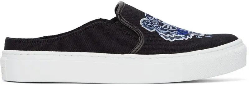 Kenzo Black Tiger K-Skate Slip-On Sneakers (FB52SN105F70)