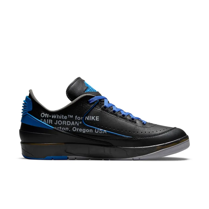Air Jordan 2 x Off-White Retro Low SP Black Blue (DJ4375-004)