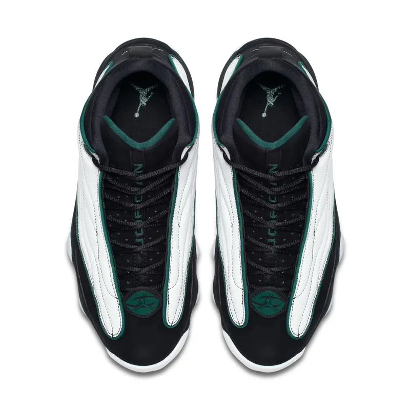 Jordan Pro Strong White Black Green Black/Dark Pine-White (407285-011)