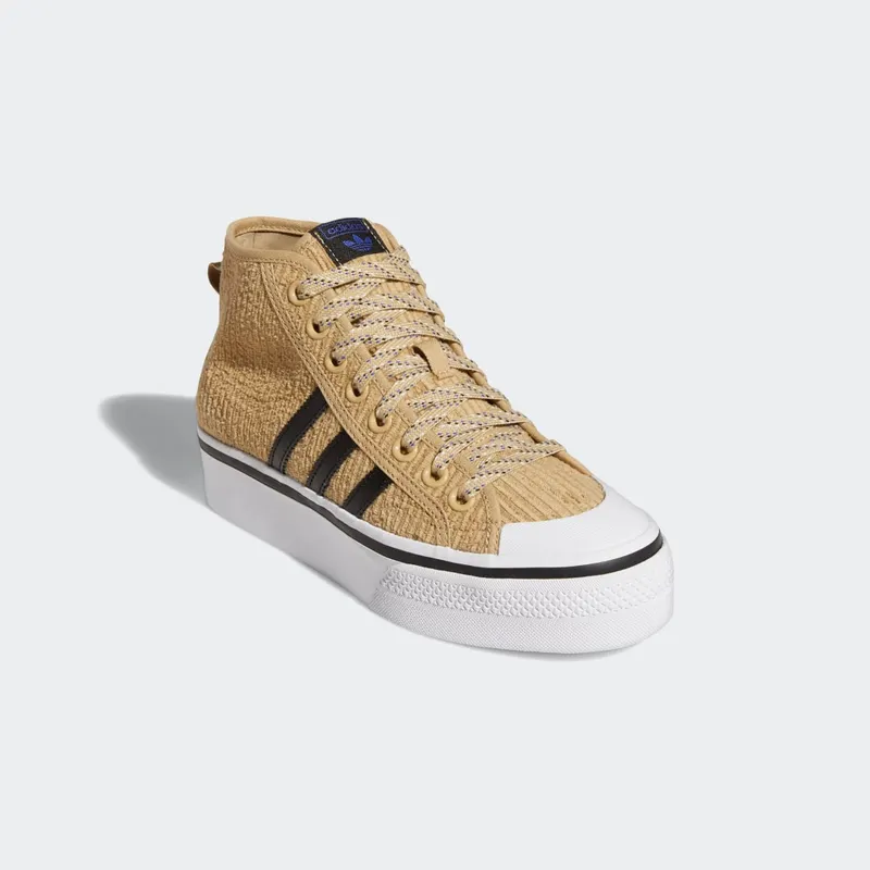 Adidas Nizza Platform Mid Beige Tone / Core Black / Cloud White (H02705)