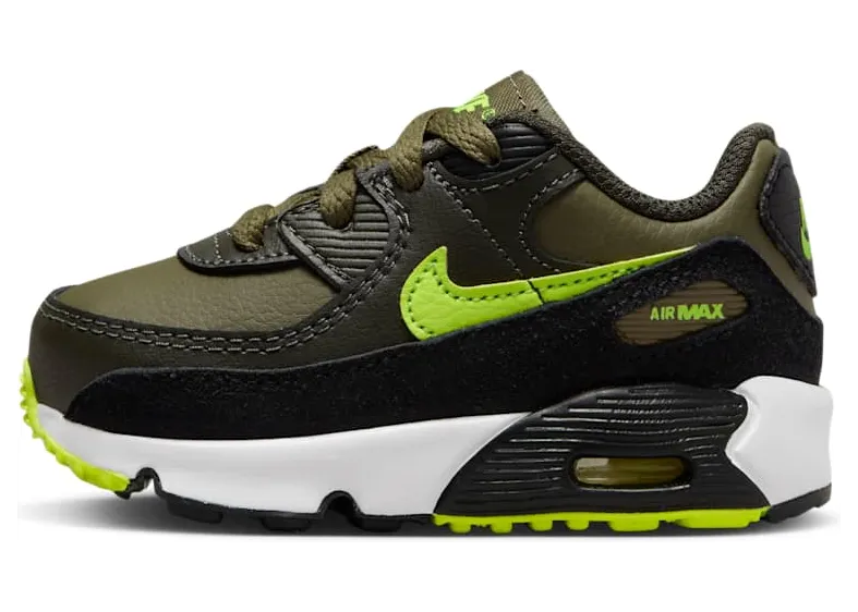 Nike Air Max 90 LTR TD “Medium Olive/Volt-Black” (DV3609-200)