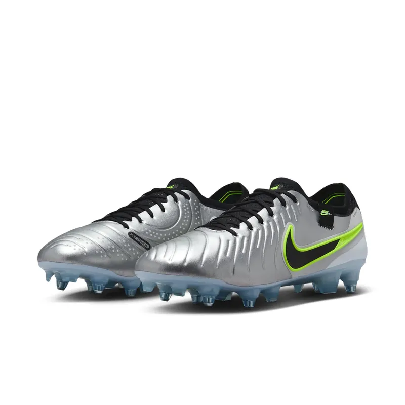 Nike Tiempo Legend 10 Elite SG-Pro AC Metallic Silver Volt Black (DV4329-001)