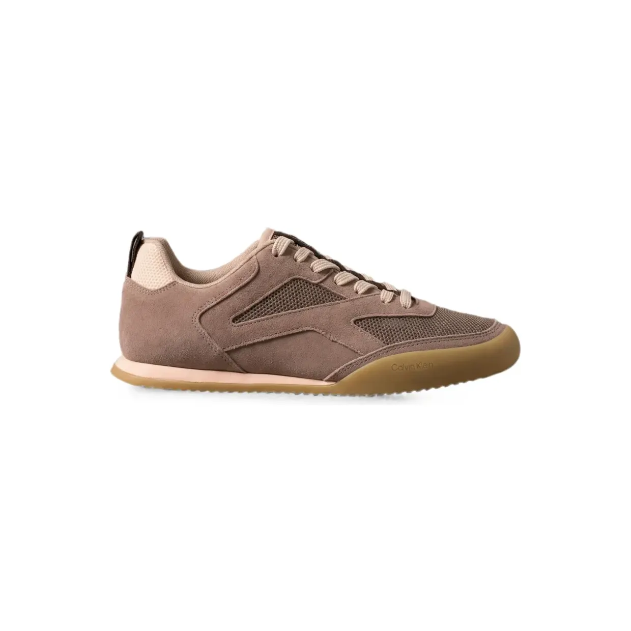 Calvin Klein Kayla met mesh inzetstuk en vlakken “Brown” (HW0HW031000LQ)