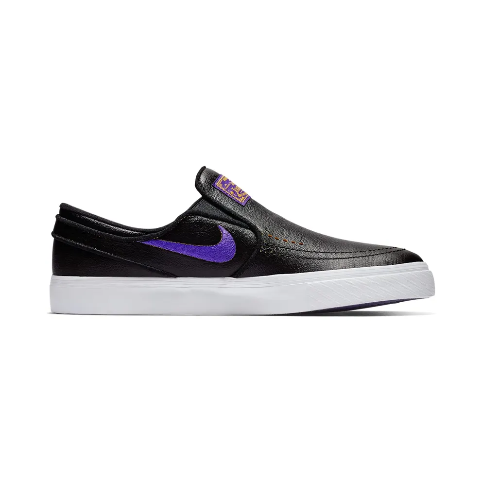 Nike SB Zoom Stefan Janoski Slip NBA Lakers Black/Field Purple-Amarillo (BQ6396-024)