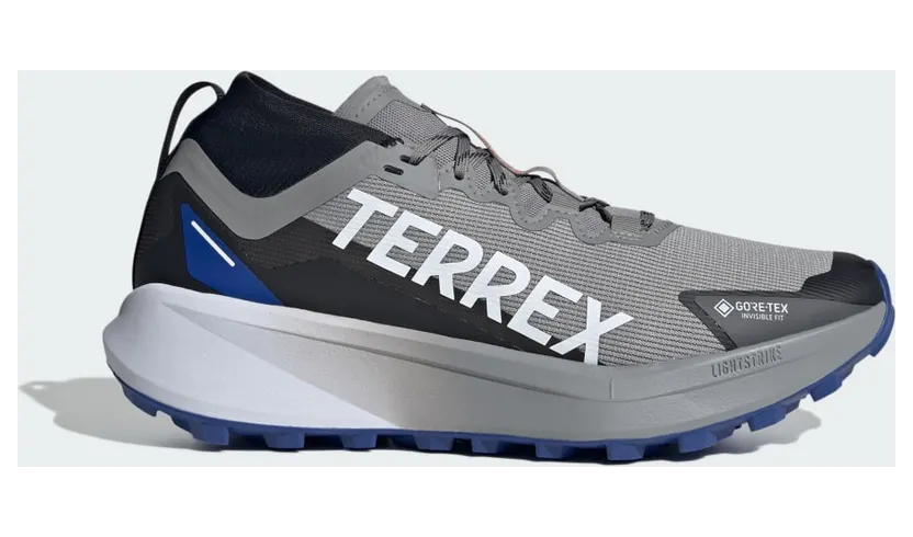 Adidas Terrex Agravic GTX Trail Running Charcoal Solid Grey / Semi Impact Orange / Semi Lucid Blue (IH3773)