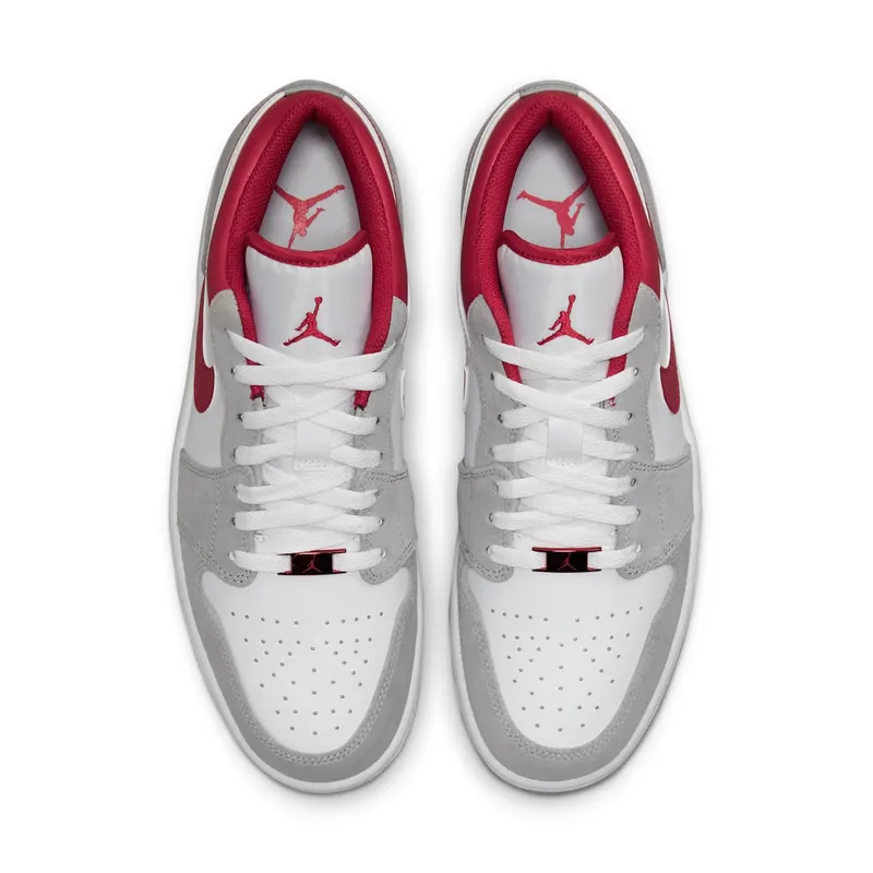 Air Jordan 1 Low SE Light Smoke Grey Gym Red (GS) (DC6991-016)