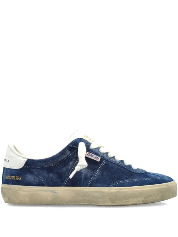Golden Goose Soul Star suède sneakers – Blue (GMF00464F007599)