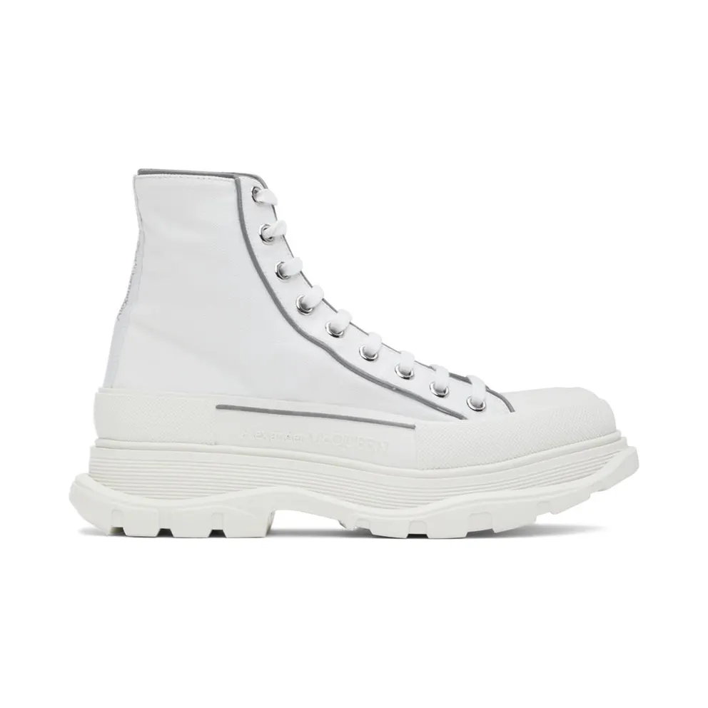 Alexander McQueen White Tread Slick High (705663W4TG9)