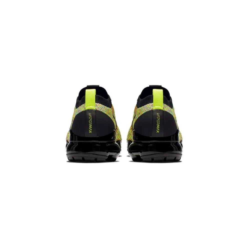 Nike Air VaporMax Flyknit 3 Multi-Color (W) Black/Black-Volt-Blue Lagoon-Racer Pink-Electro Green (AJ6910-004)