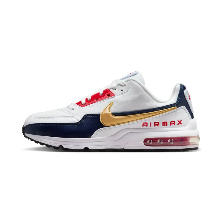 Nike Air Max LTD 3 PRM “White / Midnight Navy / University Red / Metallic Gold” (695484-186)