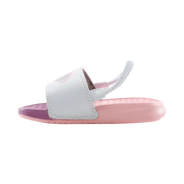 Champion Super Slides Mega Script PS “White / Pink / Multicolor” (CP101183T)