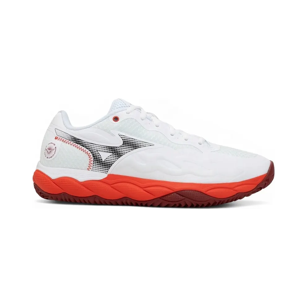Mizuno Wave Enforce Court CC Fiery Red White Sun Dried Tomato (61GC243562)
