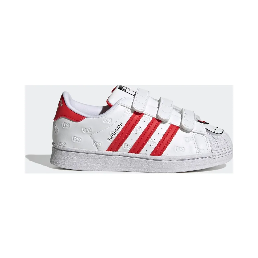 adidas Hello Kitty Superstar Schuh Cloud White / Vivid Red / Core Black (GV8865)
