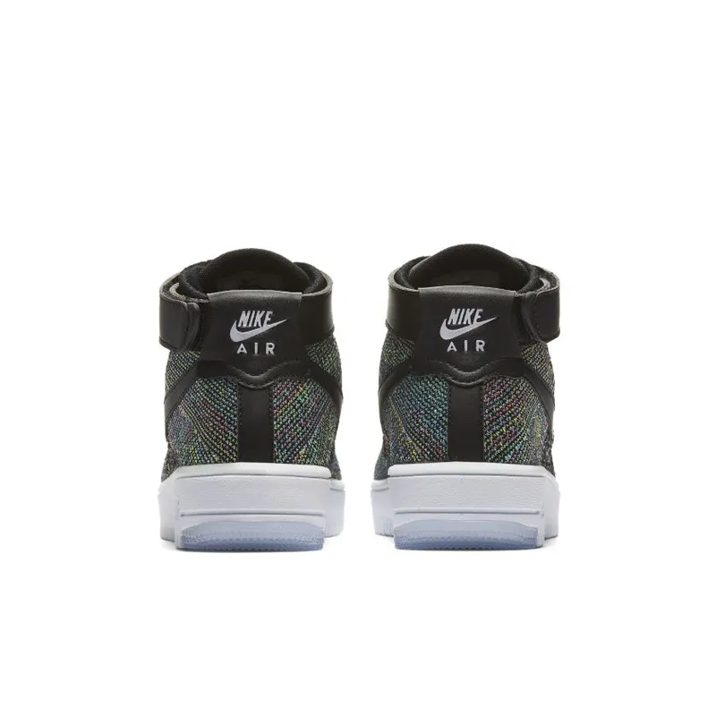 Nike  Air Force 1 Ultra Flyknit Mid Multi-Color 2.0 (GS) Pink Blast/Black-White (862824-600)
