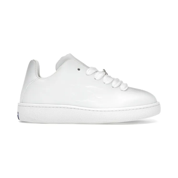 Burberry Leather Box Debossed Equestrian Knight White (8095548)