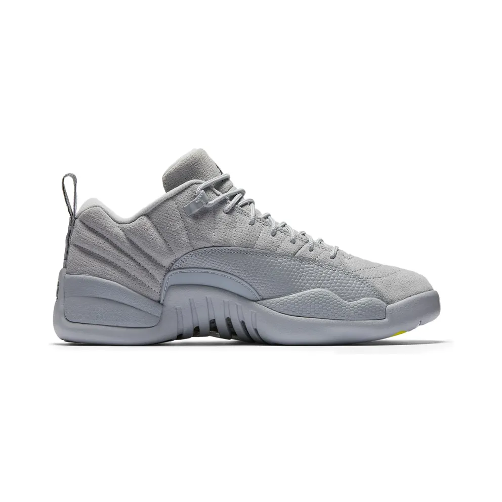 Jordan 12 Retro Low Wolf Grey Wolf Grey/Armory Navy-Electrolime (308317-002)