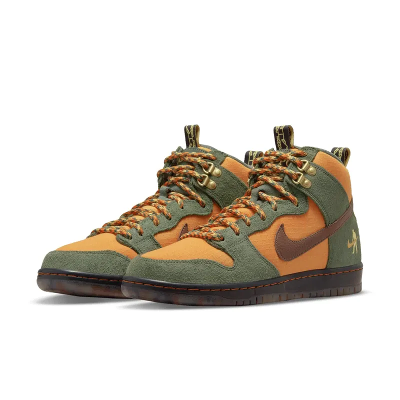 Nike x Pass-Port SB Dunk High Workboot – “Carbon Green / Cider-wheat Gold” (DO6119-300)
