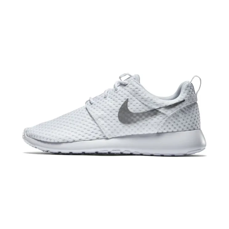 Nike Roshe One BR White Metallic Platinum (W) “White / Metallic Platinum” (724850-100)